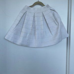 White Pleated "Cupcake" Bandage Skirt